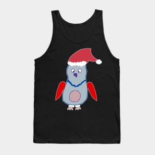 Owl Winter Christmas Santa Clause Tank Top